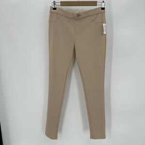 Old Navy Uniform Jeggings Girls Size 16 Khaki Tan School Ponte-Knit Pull On NWT